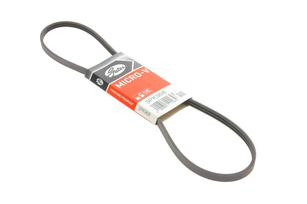 Ремінь генератора BMW 3 (F30/F80/G30/F)/5 (G30/F90/G31)/X3 (G01/F97) 2.0 15- B48 GATES 3PK968 UA62