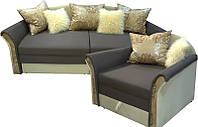 Комплект Ribeka "Стелла 2" диван и 2 кресла Бежевый (02C02)