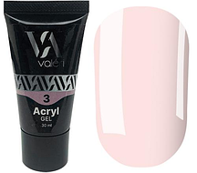 Полігель Valeri Acryl Gel №03 (Milky pink), 30 мл
