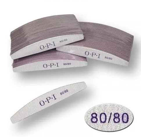 Украинский Пилка для ногтей OPI - полукруг 80/80 (25 шт) упаковка, фото 1