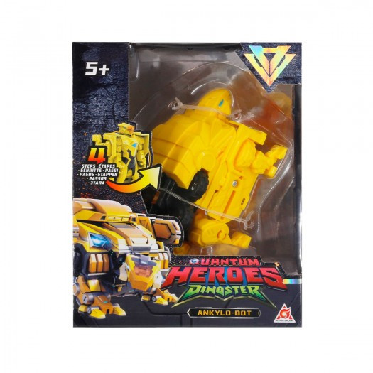Ігрова фігурка Динозавр-трансформер Dinoster Delby Dino Quantum Heroes Делбі Діностер 13 см EU580852, фото 1