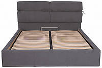 Ліжко Двоспальне Richman Единбург 180 х 190 см Місті Dark Grey З підіймальним механізмом і нішею для білизни