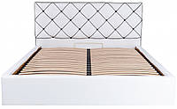 Кровать Двуспальная Richman Мелисса 160 х 190 см Флай 2200 С подъемным механизмом и нишей для белья Белая