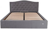 Кровать Richman Скарлетт 140 х 200 см Мисти Dark Grey С подъемным механизмом и нишей для белья Темно-серая