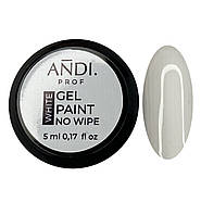 Гель краска ANDI PROF GEL Paint №1 белая