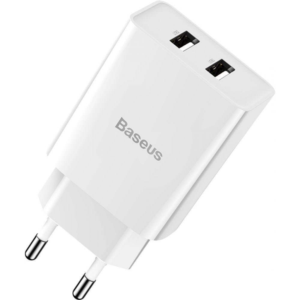 Мережевий Зарядний Пристрій Baseus TZCCFS-R USB For iP 2.4A 1m