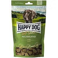 Ласощі для собак середніх та великих порід Happy Dog SoftSnack Neuseeland, м'які закуски з ягням і рисом, 100 г