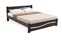 Двуспальная Кровать из дерева сосна 140*200 Волна MECANO цвет Темный орех 5MKR012