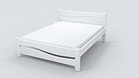 Двоспальна Ліжко з дерева сосна 140*190 Хвиля MECANO колір Білий 5MKR031