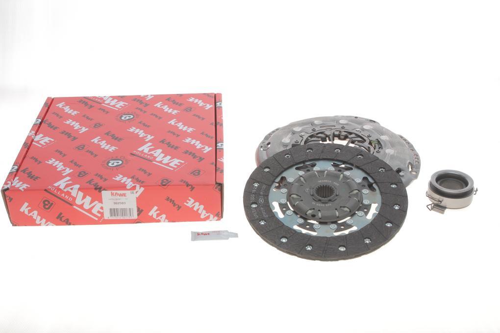 Комплект зчеплення Toyota Rav4 2.0/2.2D 12- (d=250mm) (+вижимний) KAWE 962583 UA62
