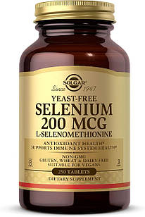 Селен солгар Solgar Selenium Yeast-Free 200 mcg 250 таблеток