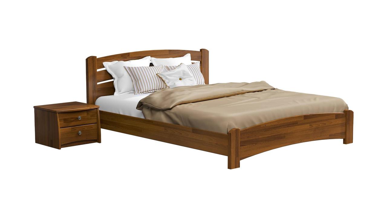 Ліжко дерев'яне Estella Венеція Люкс 180х200 Світлий горіх Щит 2Л4