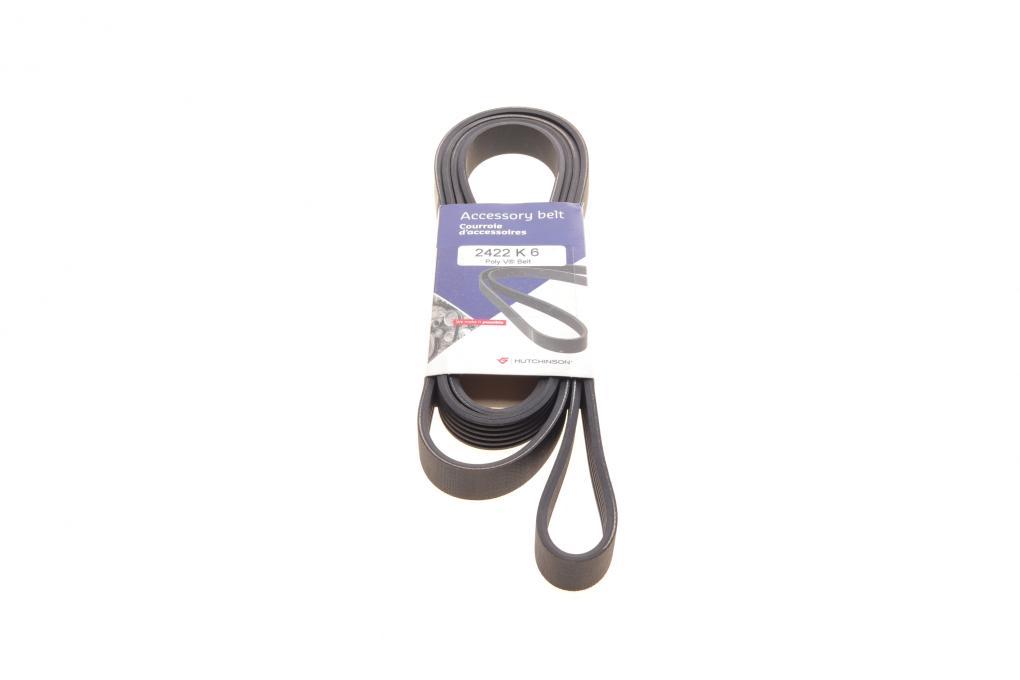 Ремінь генератора MB E-class (W210) 4.2/5.0 96-97 (6PK2422) HUTCHINSON 2422 K 6 UA62