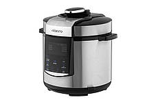 Мультиварка-скороварка Ardesto MPC-P226, 900Вт, чаша-6л, електр. керування , книга рецептів, нерж. сталь+пластик, срібляста, фото 3