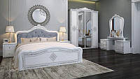 Спальный гарнітур Луиза в класичесчком стиле Глянец белый (44097)