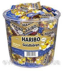 Желейні цукерки з класичним смаком Haribo Goodnight Gold Bears, 100 міні-пакетів