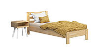 Ліжко дерев'яне Estella Рената Люкс 80х200 Бук натуральний Щит Л4