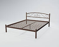 Ліжко двоспальне BNB ViolaDesign 140х200 темно-коричневий