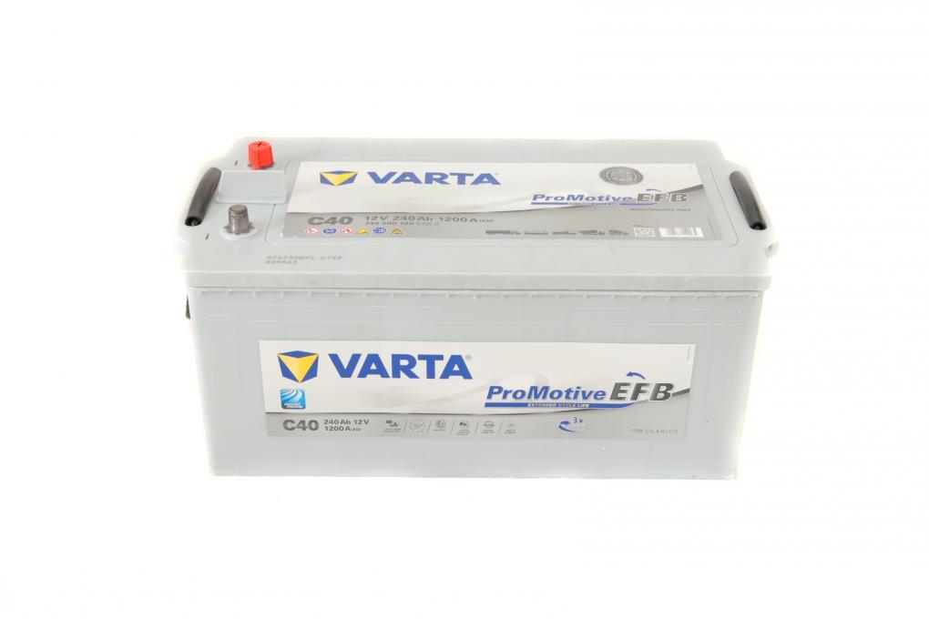 Акумуляторная батарея 240Ah/1200A (518x276x242/+L/B00) Promotive EFB VARTA 740500120 E652 UA62