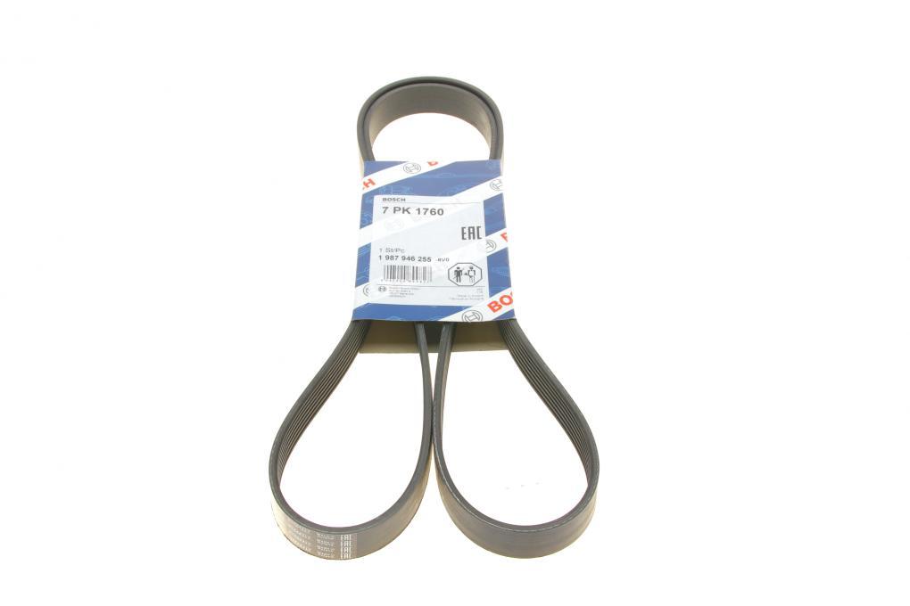 Ремінь генератора BMW 7 (E65/E66/E67) 4.0/4.5D 02-08/Honda Accord 2.0 03-08 (7PK1760) BOSCH 1 987 946 255 UA62
