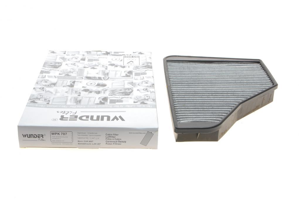 Фільтр салону MB S-class (W140) 91-99 (вугільний) WUNDER FILTER WPK 707 UA62, фото 1