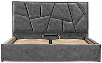 Кровать Richman Двуспальная Mega Comfort 180 x 200 см Bolzano Dk Grey Темно-серый