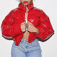 Куртка жіноча коротка червона демісезонна. Куртка жіноча весняна коротка червона