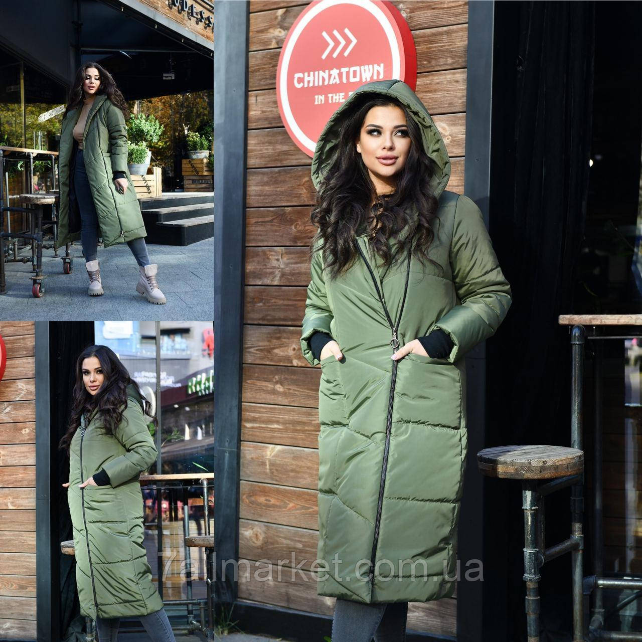 Пальто жіноче плащівка Розміри:48-58 (3кв) "ALISA" недорого від прямого постачальника
