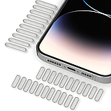 Сітка захисна 16x5 мм пилозахисний фільтр динаміка мікрофона наліпка стікер смартфона телефона планшета срібляста, фото 5