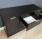 Комод венге 3 ящика 6 полиць з дверцятами ширина 130, фото 4