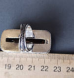 Кільце з цитрином в сріблі. Цитрін багет. Цитрин . Перстень з цитрином(17-17,2) Індія., фото 6