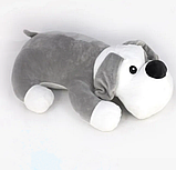 Іграшка подушка плед 3 в 1 Собака, собачка, песик 55 см, фото 5