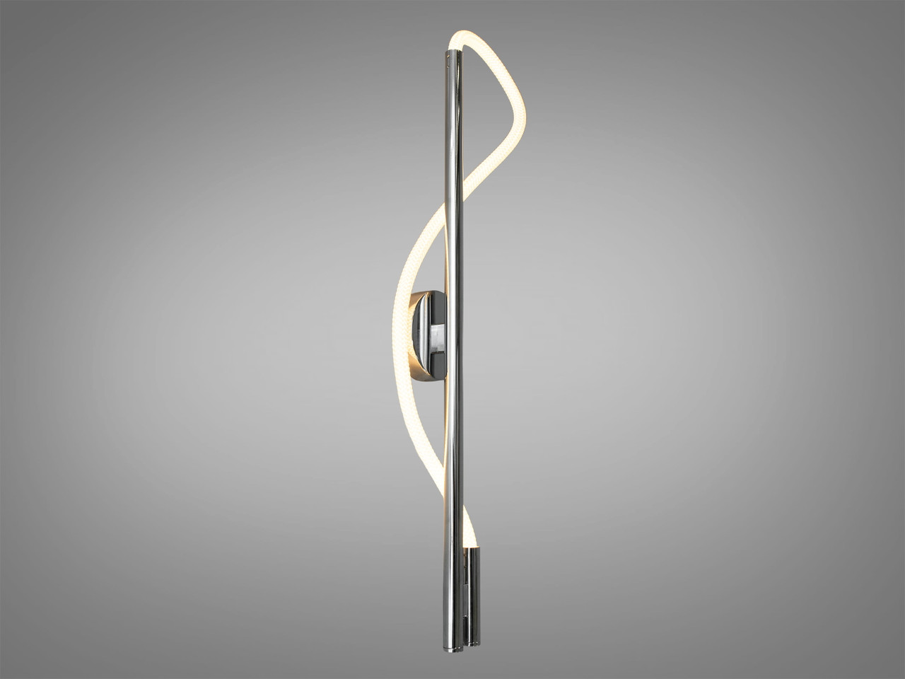 Стильний світлодіодний світильник шланг у кабінет, колір хром, 14 W 9607HR-LS