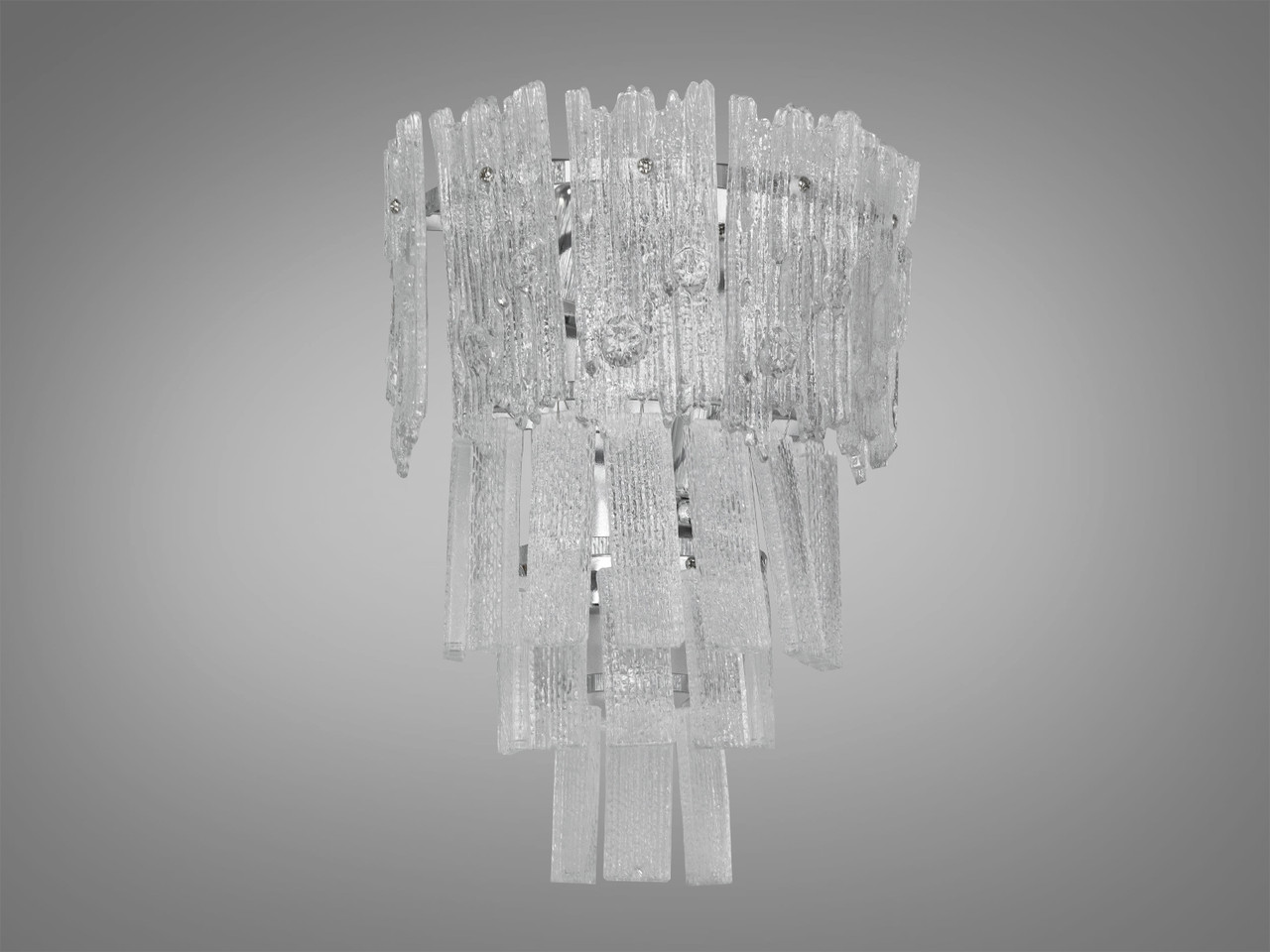 Приліжкове класичне бра з кришталю в спальню, колір хром 303BCH-LS