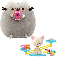 Мягкая игрушка Пушин кэт Pusheen cat 23х25см с Пончиком Детская обучающая игра математические весы кот n-11559