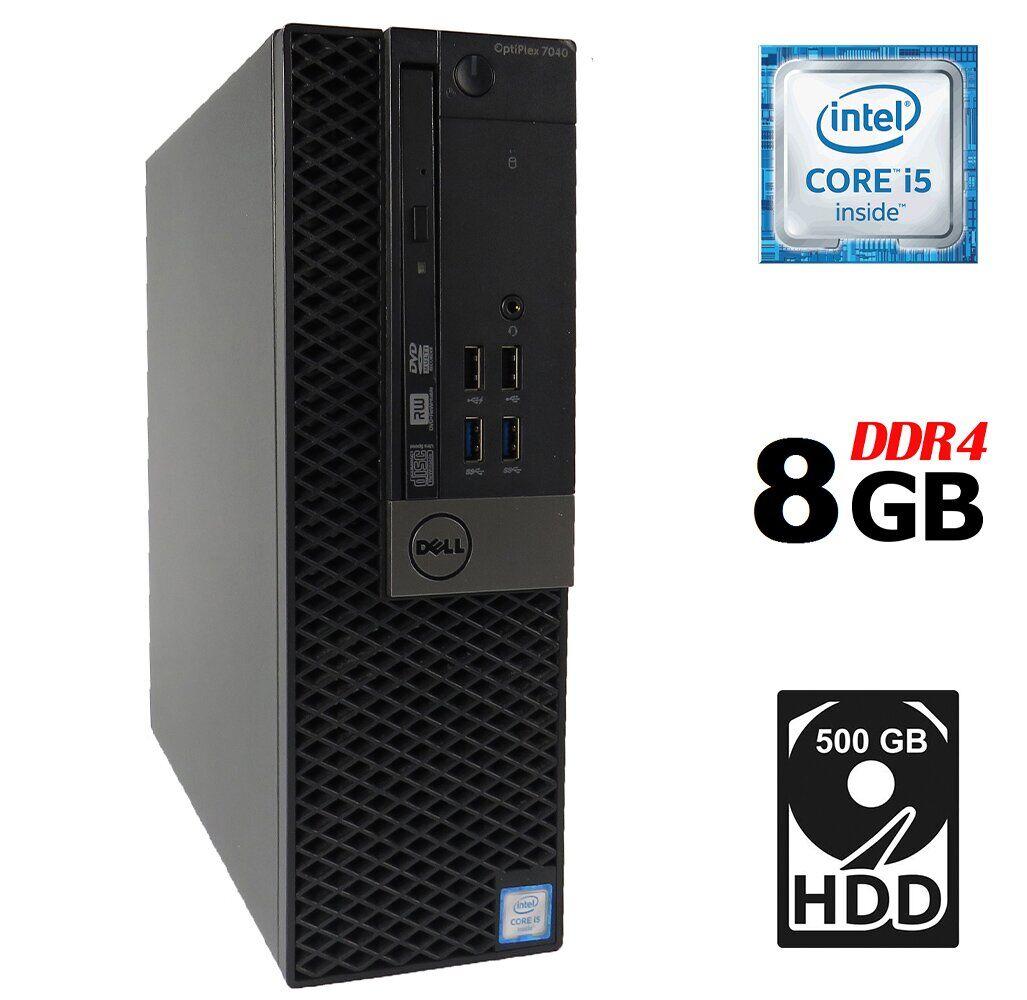 Комп'ютер Dell OptiPlex 7040 SFF/ Core i5-6500/ 8 GB RAM/ 500 GB HDD/ HD 530/ 180W