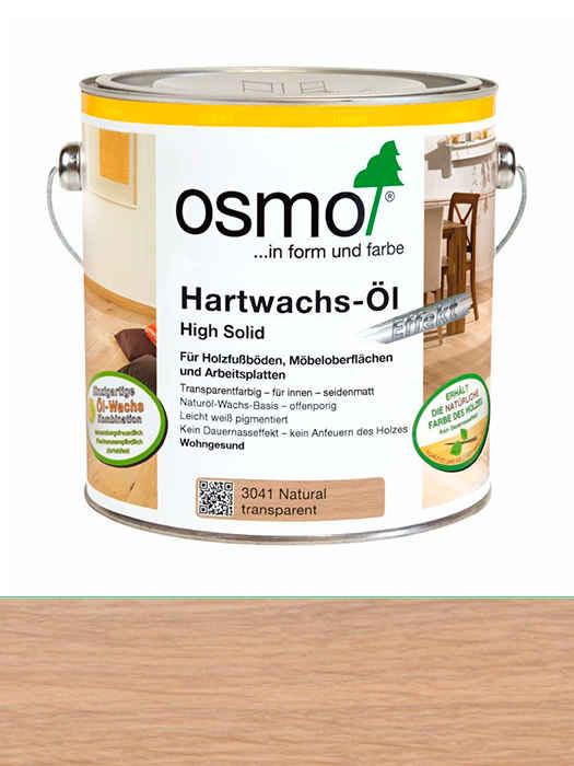 Кольорова олія з твердим воском Osmo Hartwachs-Ol Farbig 0,125 L Натур (без "підпалювання") 3041 (4006850732838)