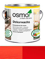 Универсальное цветное масло Osmo Dekorwachs Intensive Töne 0,375 L Красное 3104 (4006850759170)