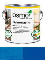 Универсальное цветное масло Osmo Dekorwachs Intensive Töne 0,375 L Синие 3125 (4006850759217)