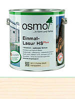 Однослойная лазурь Osmo Einmal-Lasur HS plus 2,5 L Белая ель 9211 (4006850310074)