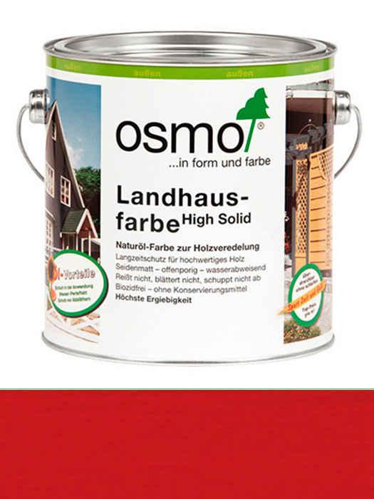 Захисна кольорова непрозора олія Osmo Landhausfarbe 0,75 L Червоно-коричнева 2311 (4006850101306)