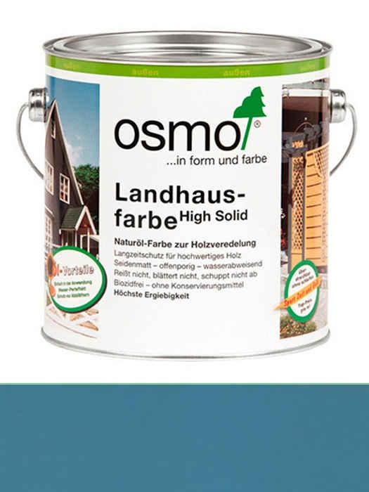 Захисна кольорова непрозора олія Osmo Landhausfarbe 0,125 L Сіро-блакитна 2507 (os_52)