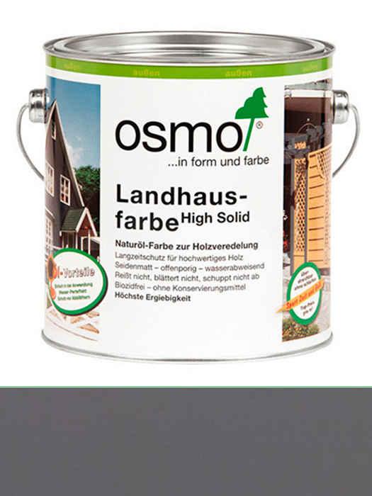 Захисна кольорова непрозора олія Osmo Landhausfarbe 0,75 L Сіра 2704 (4006850101429)