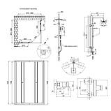 Готове рішення Qtap 8: Душ. кабіна квадратна, 90x90 + Душ. панель + Змішувач для душу, фото 2