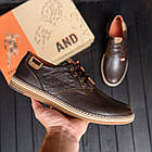 Чоловічі шкіряні туфлі Stage1 Chocolate, фото 8