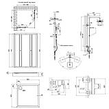 Готове рішення Qtap 7: Душ. кабіна квадратна, 90x90 + Піддон + Душ. панель + Змішувач для душу, фото 2