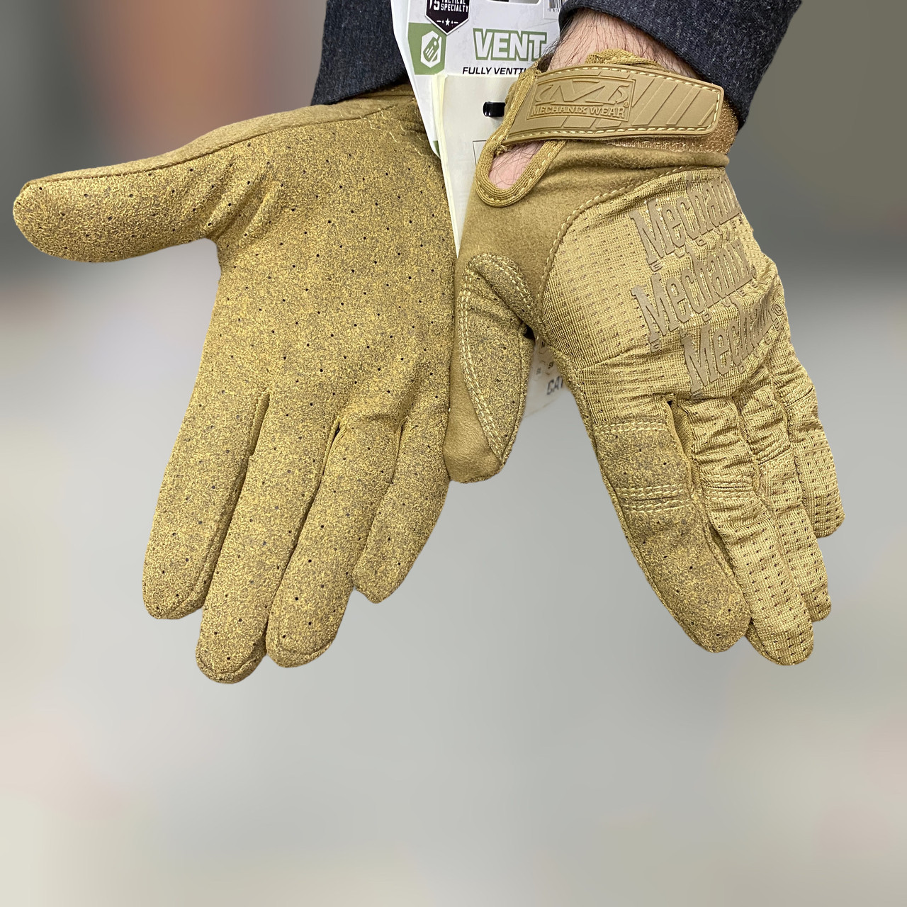 Перчатки тактические Mechanix Specialty Vent, цвет Койот, размер L, сенсорные, легкие с вентиляцией - фото 4 - id-p1901068630