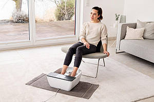 Масажна ванночка Beurer для ніг, від мережі, 3 насадки, підтрим. температури води, сенс. керув., біло-сірий Baumar - Порадуй Себе