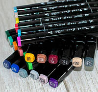 Набор скетч маркеров Touch Coco 80 шт в черной сумочке Фломастеры для рисования и каллиграфии
