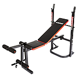 Лавка тренувальна York Fitness ASPIRE 120 складана зі стійкою під штангу, фото 2